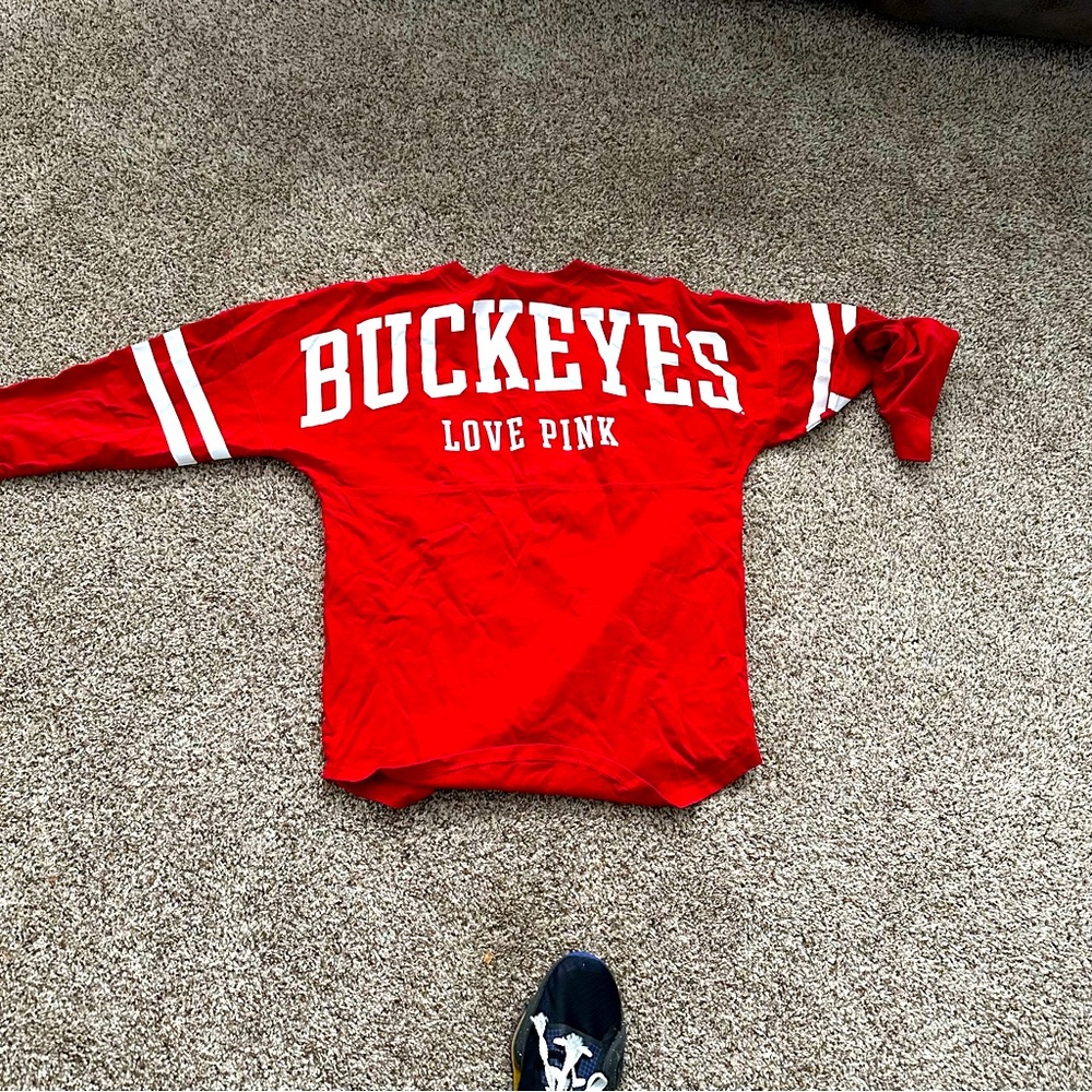 Love Pink (VS) Ohio Buckeyes long sleeve